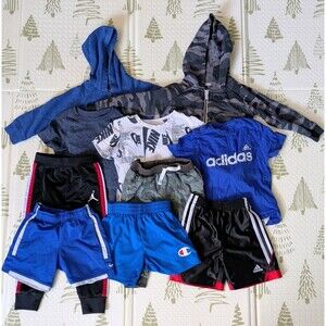 Boys Clothing Bundle 2T Nike Adidas Jordan Old Navy Joggers Shorts Hoodies...